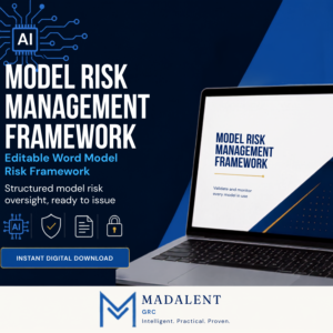 Model Risk Management Framework Word document cover for AI validation
