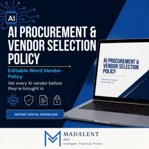 AI Procurement and Vendor Selection Policy Word document cover