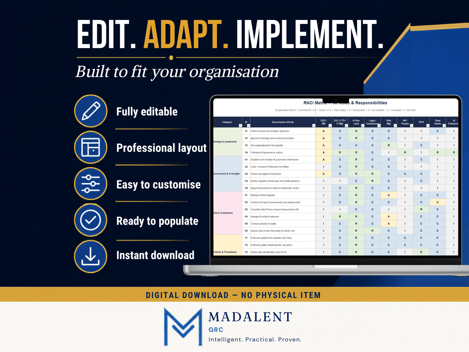 RACI Matrix — AI Roles & Responsibilities - Image 6