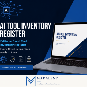 AI system inventory template - Excel register preview