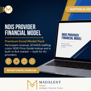 NDIS Provider Industry Pack — Financial Model + BvA Tracker
