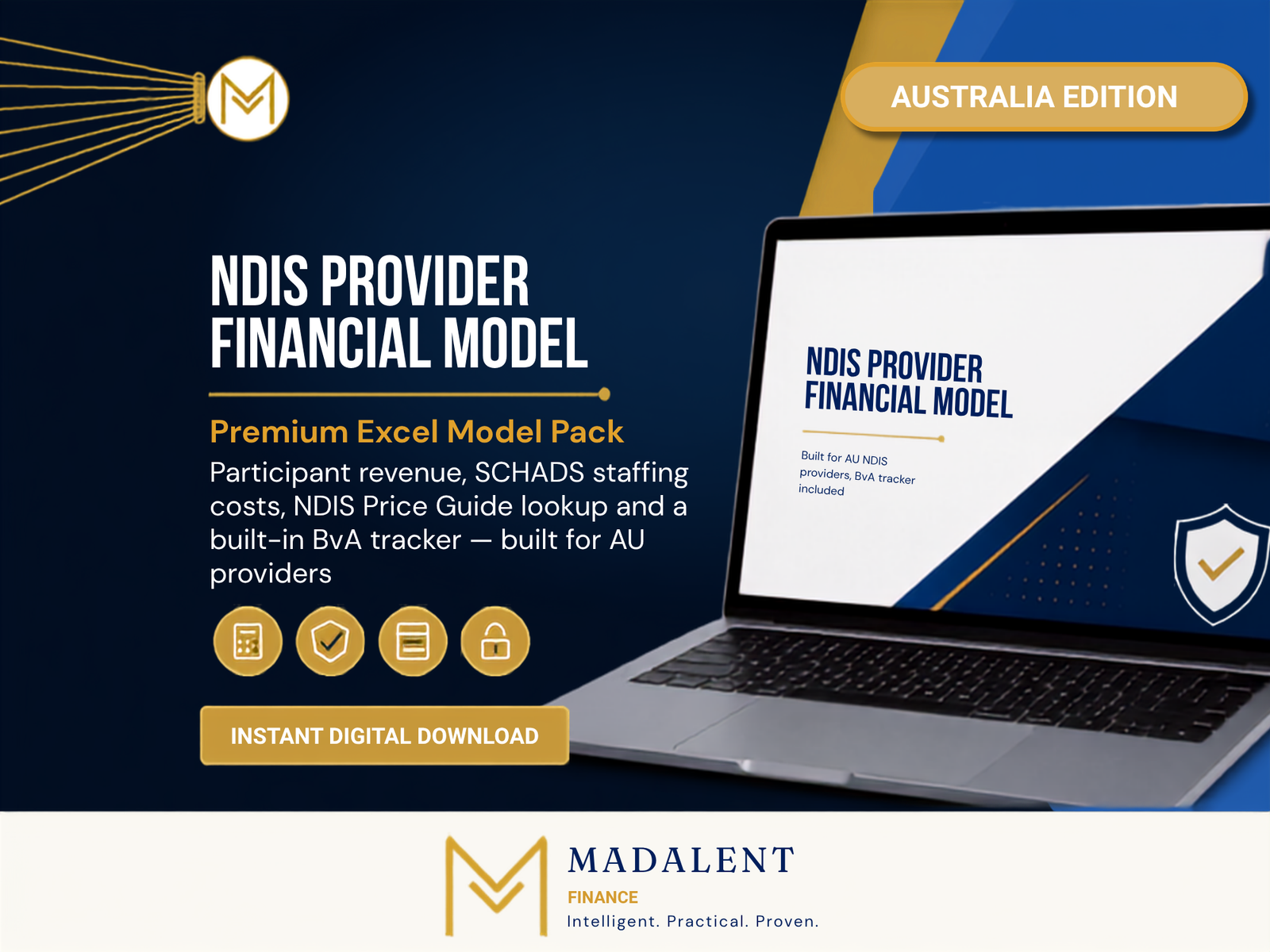 NDIS Provider Industry Pack — Financial Model + BvA Tracker